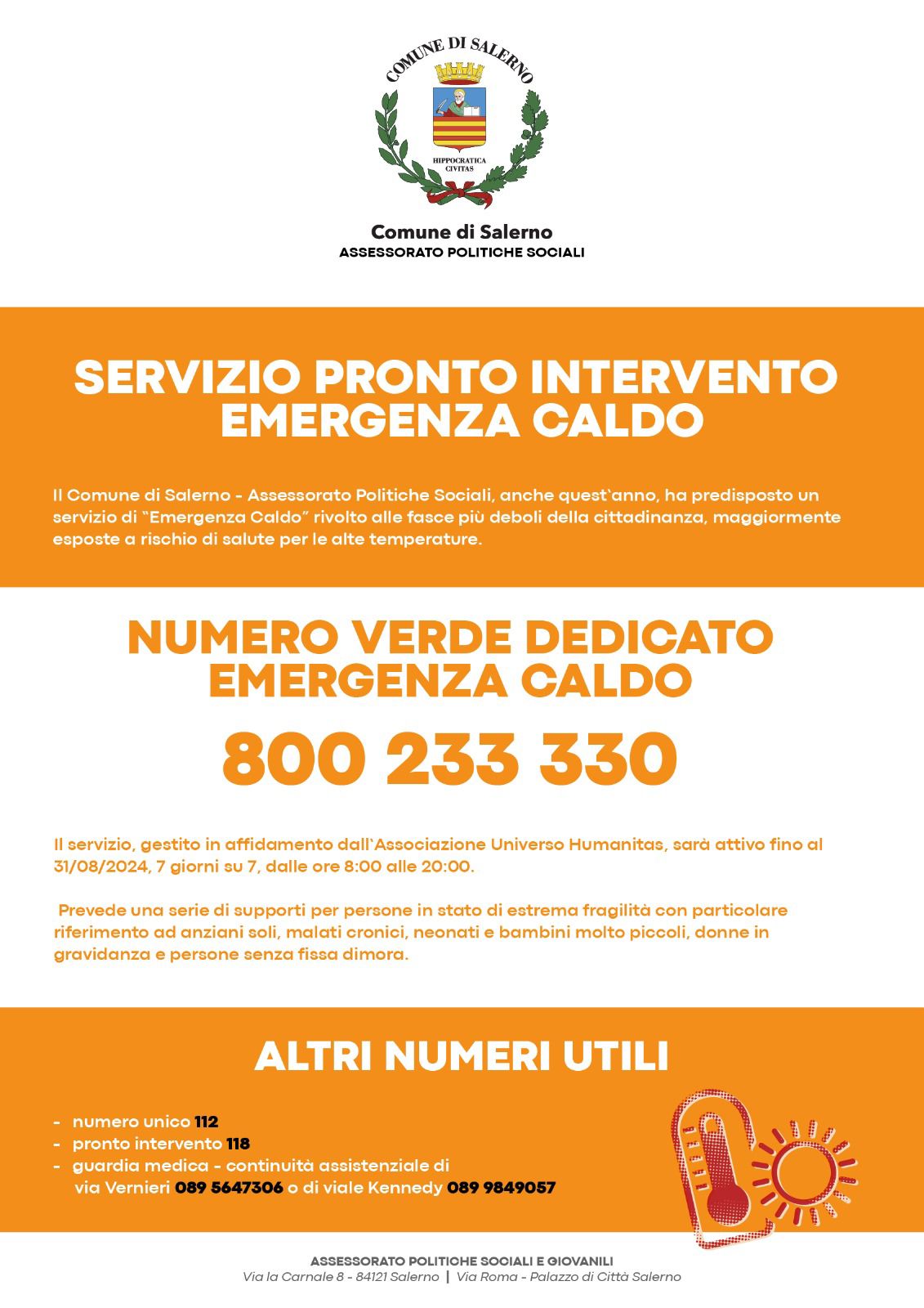   Servizio pronto intervento
