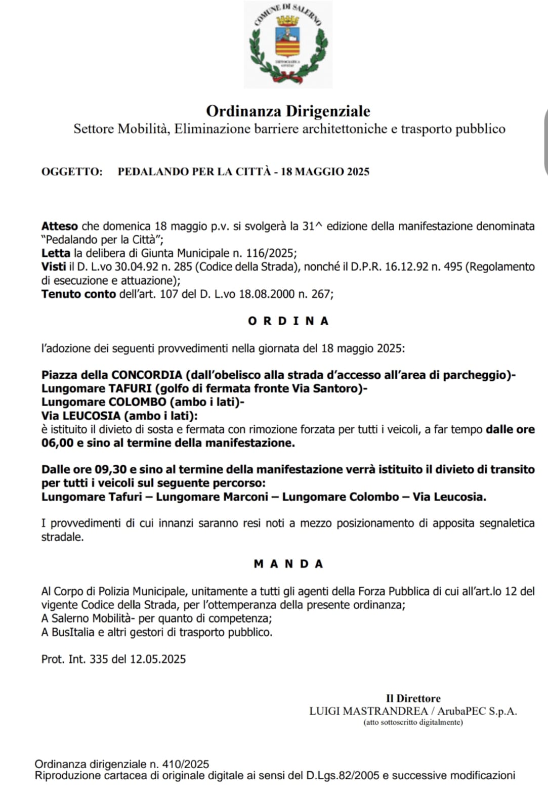 Dispositivo di traffico